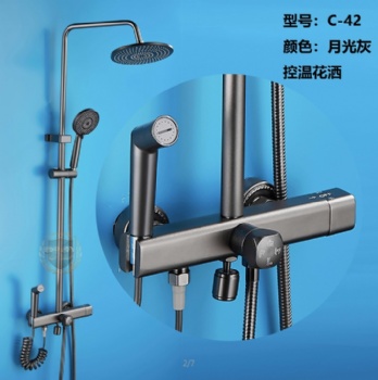 太空铝淋浴套装 C-42 灰色