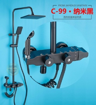 黑色太空铝淋浴套件 C-99