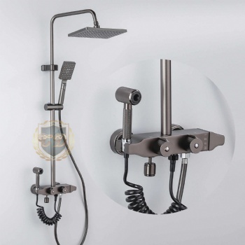 Economic Aluminum Shower Set C-99 Gray